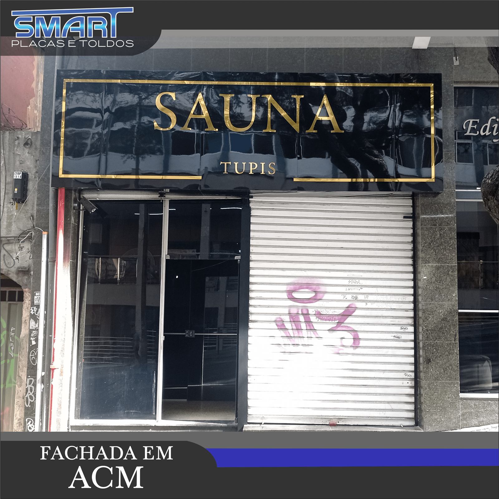 Fachada em ACM para centro automotivo