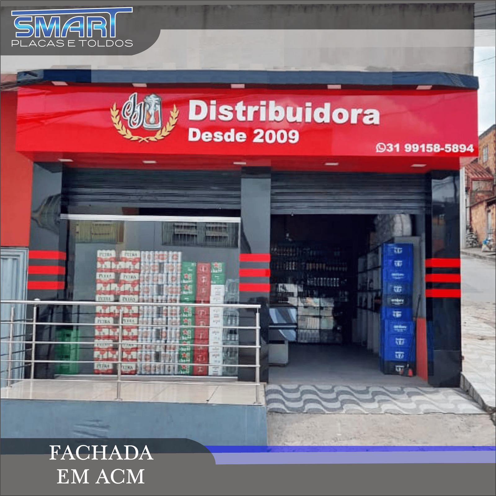 Fachada em ACM para distribuidora